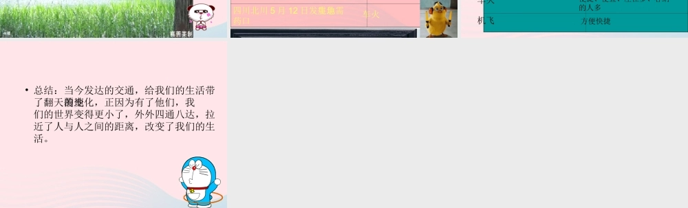 二年级生活与科技下册 1.3《各种各样的交通工具》课件2 新人教版-新人教版小学二年级下册自然科学课件