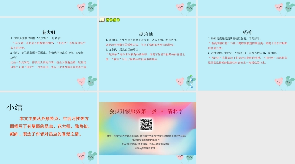 三年级语文下册 第一单元 4 昆虫备忘录教学课件 新人教版-新人教版小学三年级下册语文课件