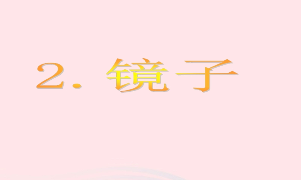 二年级生活与科技下册 2.2《镜子》课件（1） 新人教版-新人教版小学二年级下册自然科学课件