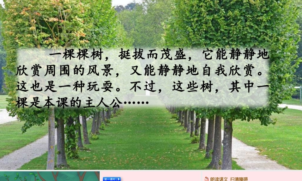 三年级语文下册 第五单元 17《我变成了一棵树》课件 新人教版-新人教版小学三年级下册语文课件