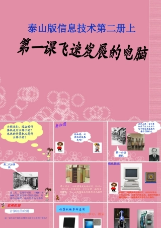 二年级信息技术上册 飞速发展的电脑 1课件 泰山版