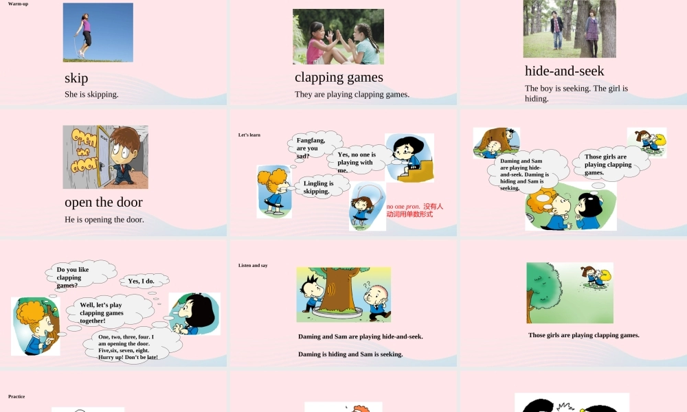 二年级英语下册 Module 5 Unit 1 Lingling is skipping课件 外研版（一起）-外研版小学二年级下册英语课件