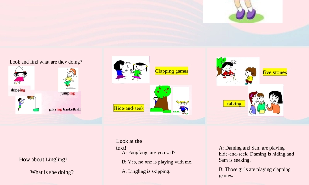 二年级英语下册 Module 5 Unit 1 Lingling is skipping课件1 外研版（一起）-外研版小学二年级下册英语课件