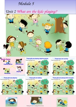 二年级英语下册 Module 5 Unit 2 What are the kids playing课件1 外研版（一起）-外研版小学二年级下册英语课件