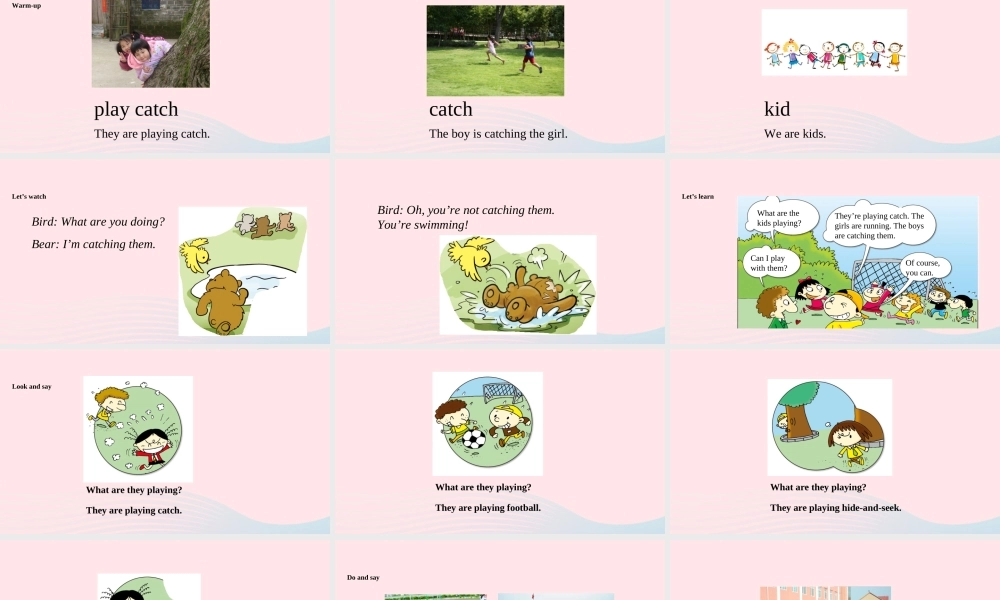 二年级英语下册 Module 5 Unit 2 What are the kids playing课件2 外研版（一起）-外研版小学二年级下册英语课件