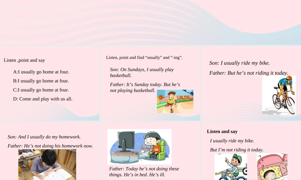 二年级英语下册 Module 6 Unit 1 I usually play basketball课件1 外研版（一起）-外研版小学二年级下册英语课件