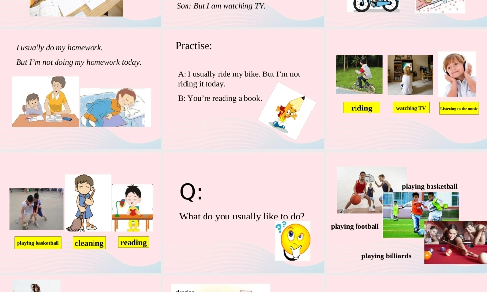 二年级英语下册 Module 6 Unit 1 I usually play basketball课件1 外研版（一起）-外研版小学二年级下册英语课件