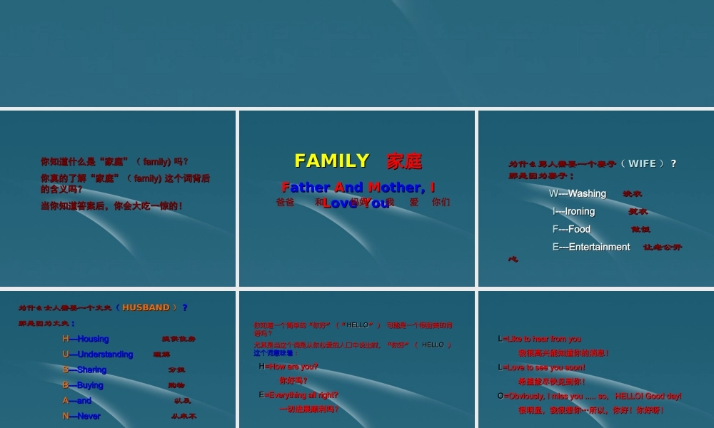 二年级英语上册 Family课件 人教新起点