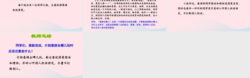 三年级语文下册 第一单元 口语交际 春游去哪儿玩课件 新人教版-新人教版小学三年级下册语文课件