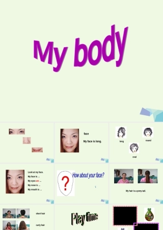 二年级英语上册 Lesson 22 My body课件 冀教版（一起）-冀教版小学二年级上册英语课件