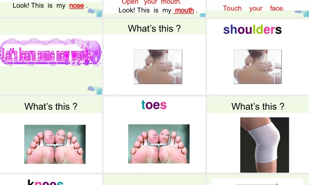 二年级英语上册 Lesson 22 My body课件1 冀教版（一起）-冀教版小学二年级上册英语课件