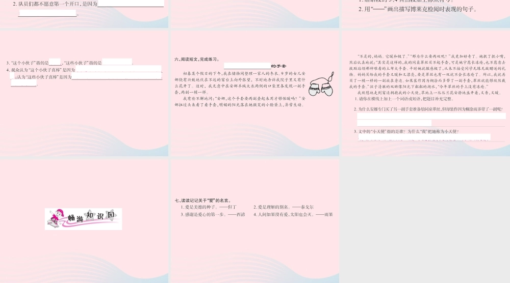 三年级语文下册 第四组 14 检阅习题课件 新人教版-新人教版小学三年级下册语文课件