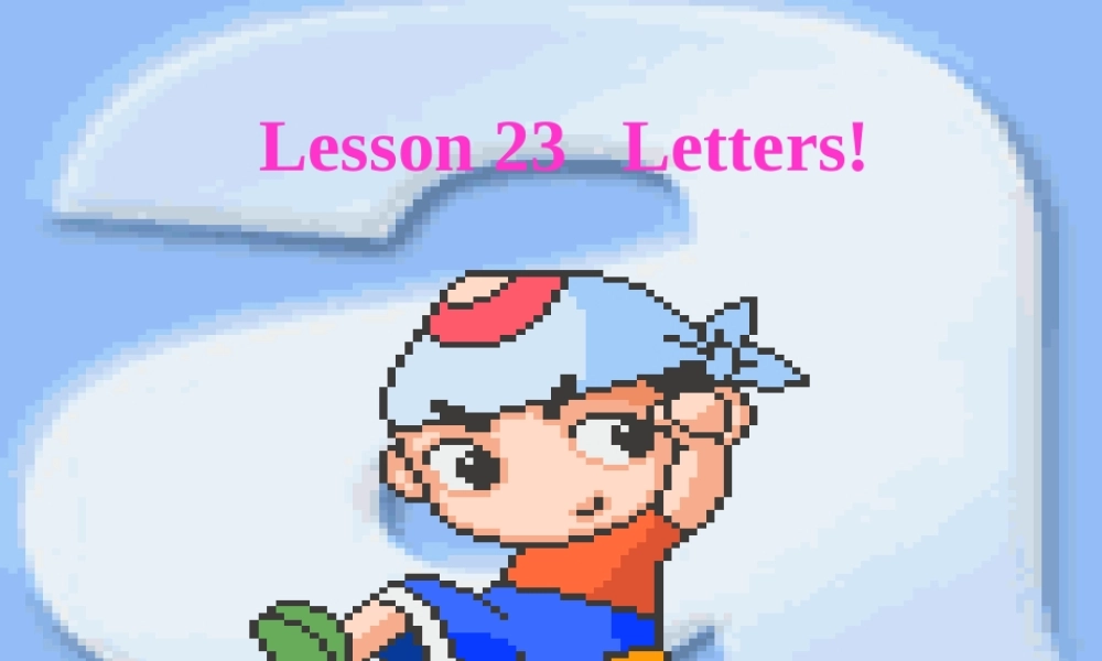 二年级英语上册 Lesson 23 Letters课件 冀教版（一起）-冀教版小学二年级上册英语课件