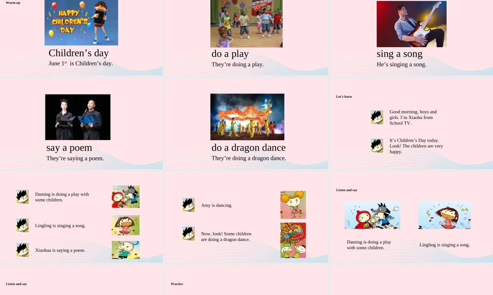 二年级英语下册 Module 7 Unit 1 It’s Children’s Day today课件5 外研版（一起）-外研版小学二年级下册英语课件