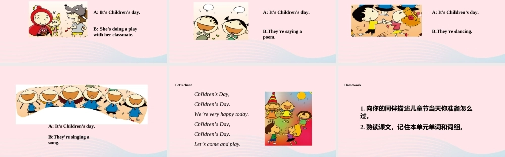 二年级英语下册 Module 7 Unit 1 It’s Children’s Day today课件5 外研版（一起）-外研版小学二年级下册英语课件