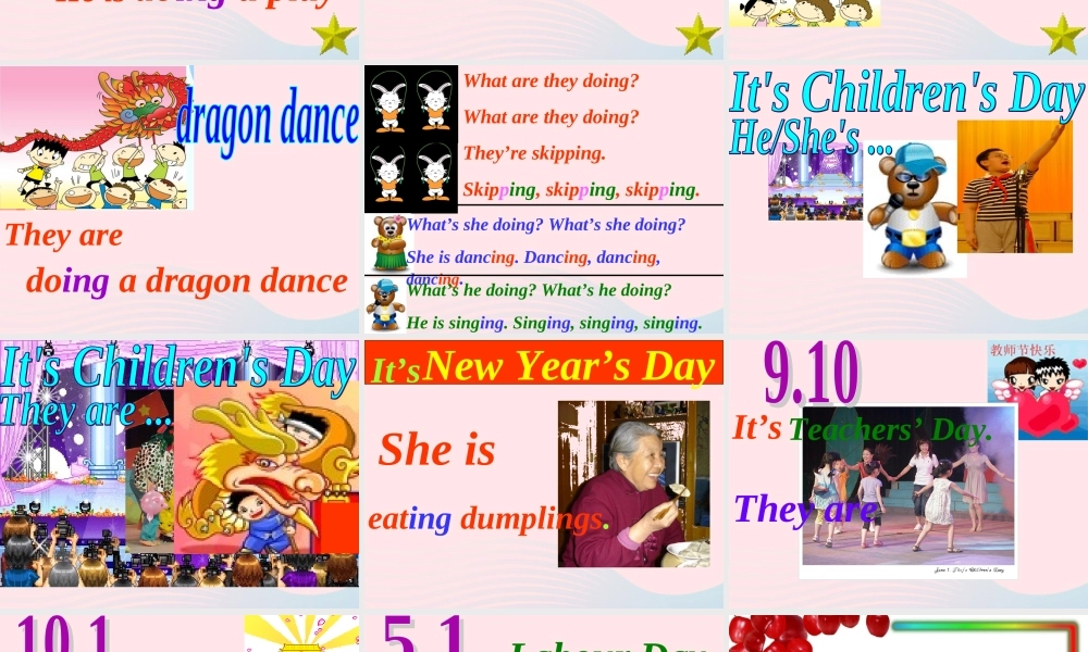 二年级英语下册 Module 7 Unit 1 It’s Children’s Day today课件7 外研版（一起）-外研版小学二年级下册英语课件