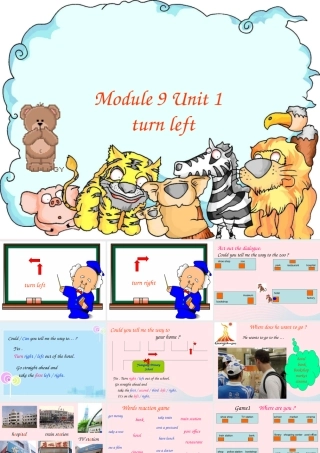 二年级英语下册 Module 9 Unit 1 Turn left课件5 外研版（一起）-外研级下册英语课件