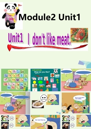 二年级英语上册 Module 2 Unit 1 I don’t like meat课件5 外研版（一起）-外研版小学二年级上册英语课件