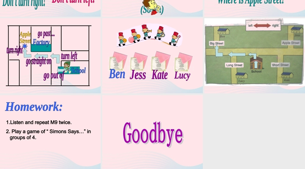 二年级英语下册 Module 9 Unit 1 Turn left课件7 外研版（一起）-外研版小学二年级下册英语课件