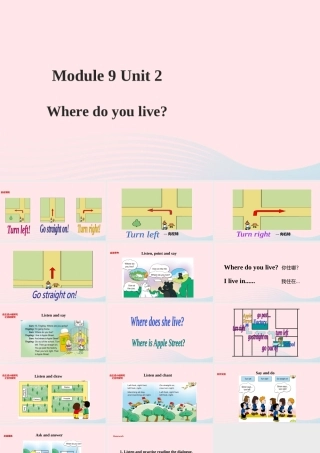 二年级英语下册 Module 9 Unit 2 Where do you live课件 外研版（一起）-外研版小学二年级下册英语课件