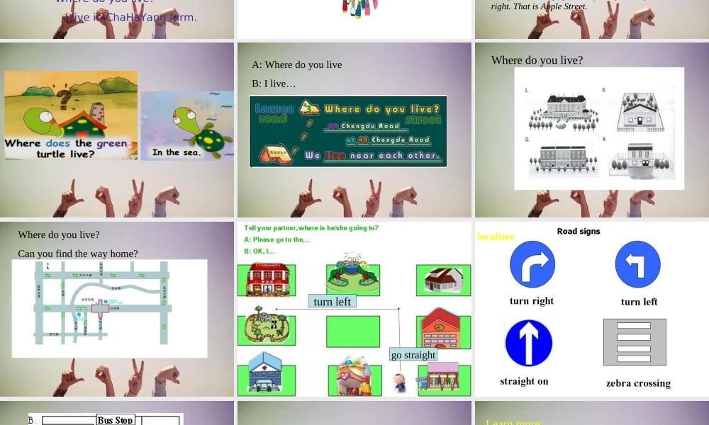 二年级英语下册 Module 9 Unit 2 Where do you live课件1 外研版（一起）-外研版小学二年级下册英语课件