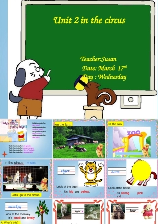 二年级英语下册 Unit 2 in the circus 2课件 沪教牛津版