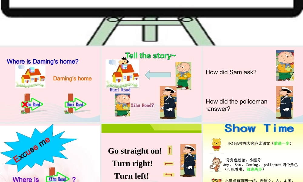 二年级英语下册 Module 9 Unit 1 Turn left课件1 外研版（一起）-外研版小学二年级下册英语课件