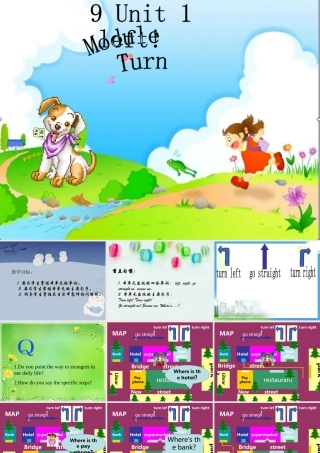 二年级英语下册 Module 9 Unit 1 Turn left课件2 外研版（一起）-外研版小学二年级下册英语课件