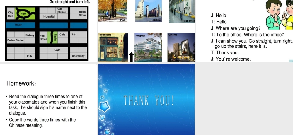 二年级英语下册 Module 9 Unit 1 Turn left课件3 外研版（一起）-外研版小学二年级下册英语课件