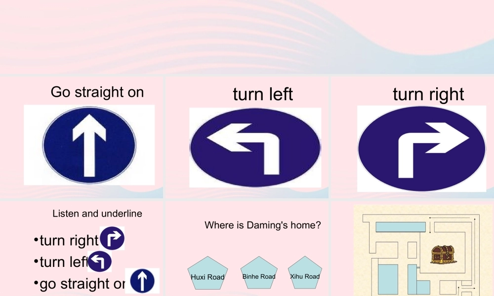 二年级英语下册 Module 9 Unit 1 Turn left课件4 外研版（一起）-外研版小学二年级下册英语课件