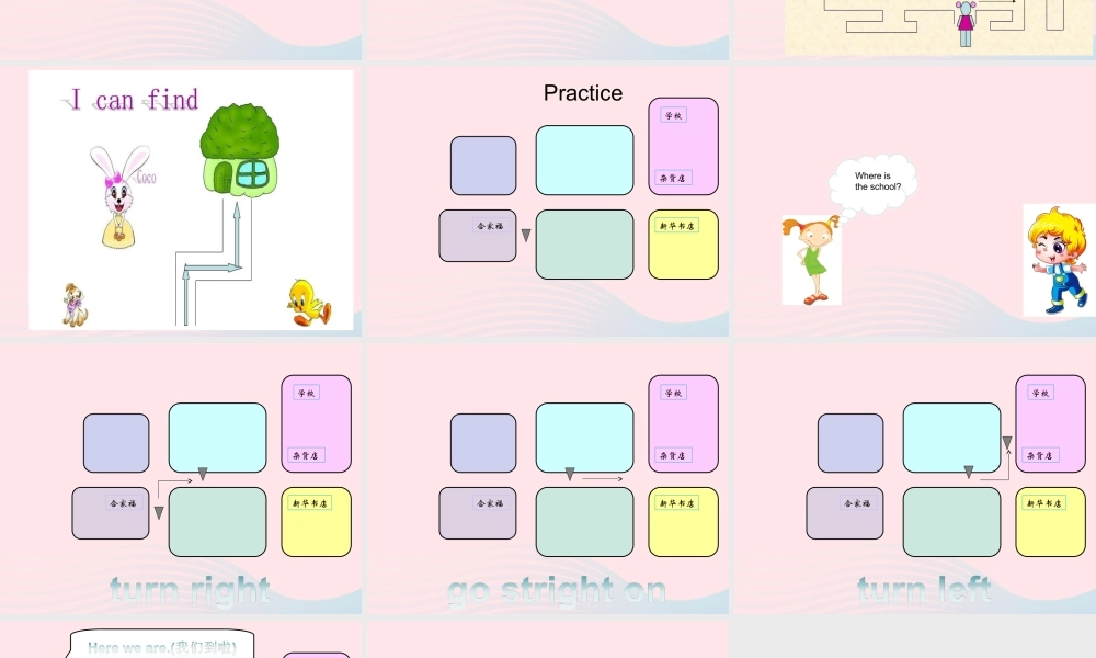 二年级英语下册 Module 9 Unit 1 Turn left课件4 外研版（一起）-外研版小学二年级下册英语课件