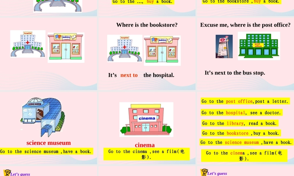 二年级英语下册 Module 10 Unit 1 It’s next to the park课件4 外研版（一起）-外研版小学二年级下册英语课件