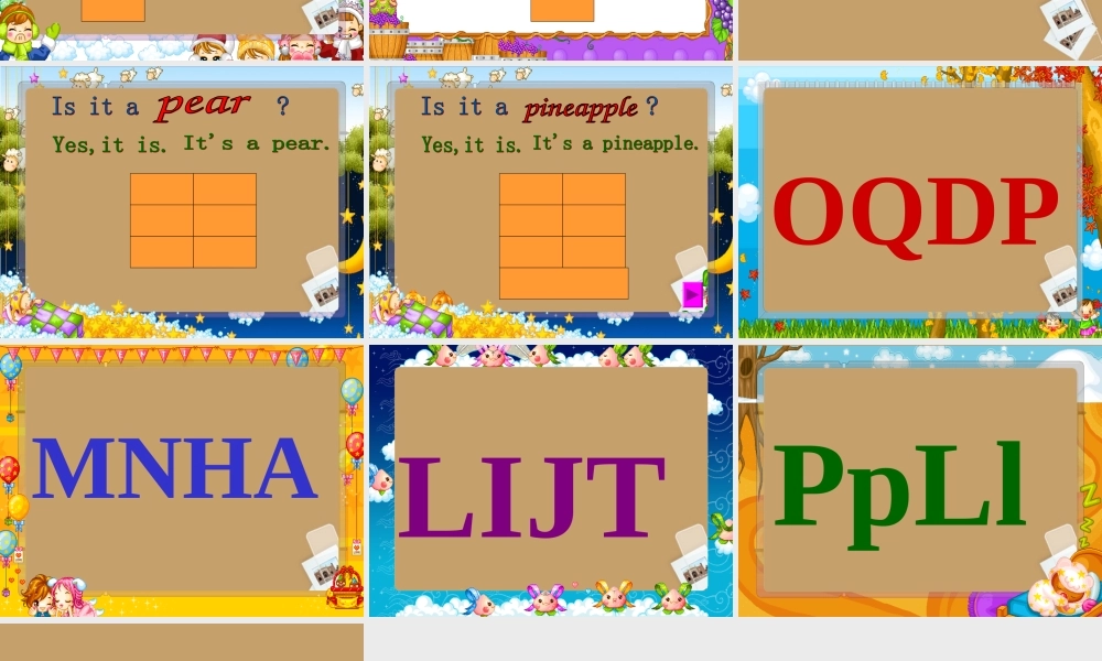 二年级英语下册 Unit 7Is it a pear(8)课件 北师大版