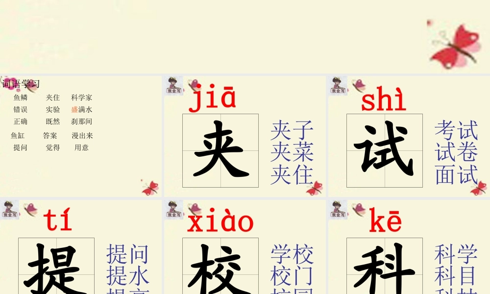 二年级语文下册 第2单元 8《自己试一试》课件1 语文S版-语文S版小学二年级下册语文课件