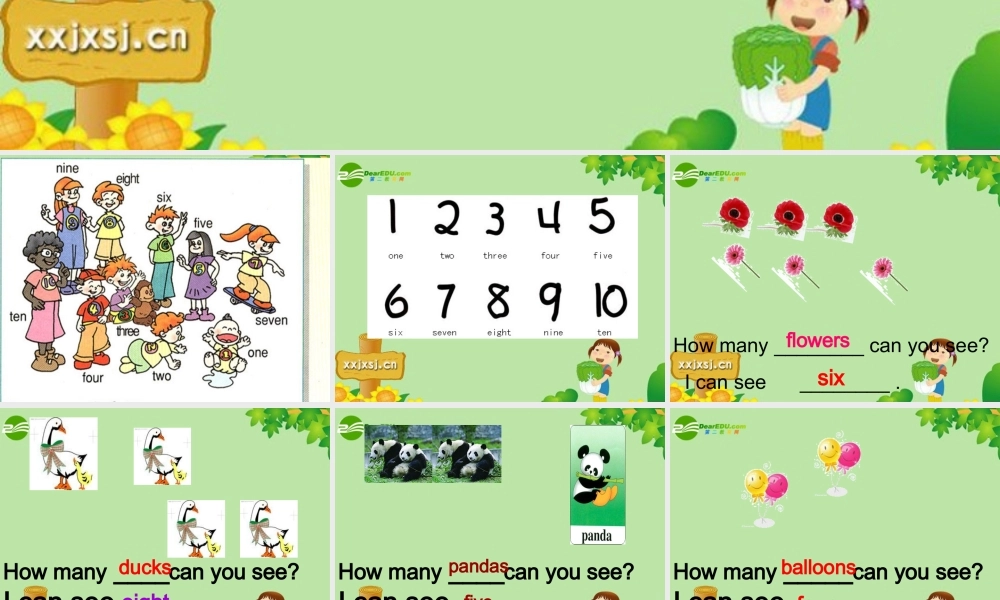 二年级英语下册 Unit2  How Many课件 北师大版