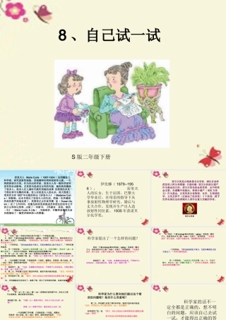 二年级语文下册 第2单元 8《自己试一试》课件8 语文S版-语文S版小学二年级下册语文课件