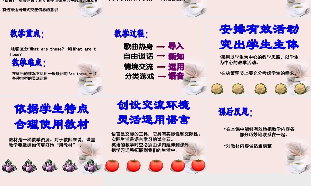 二年级英语下册 Unit8Are these tomatos(3)课件 北师大版