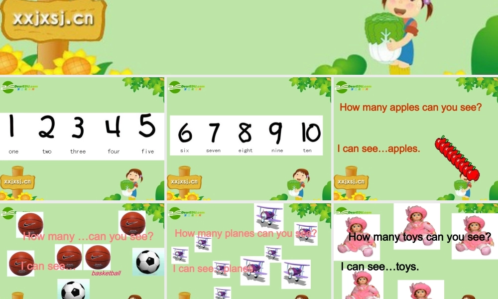 二年级英语下册 Unit9 How Many课件 北师大版