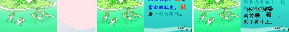 二年级语文上册 课文1 1《小蝌蚪找妈妈》课堂教学课件3 新人教版-新人教版小学二年级上册语文课件