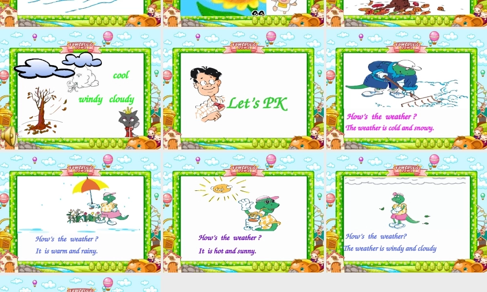 二年级英语下册《Unit 2 Weather》课件2 人教新起点-人教新起点小学二年级下册英语课件