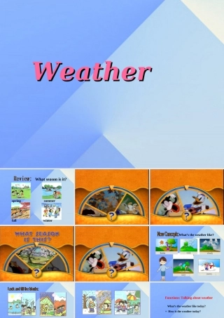 二年级英语下册《Unit 2 Weather》课件3 人教新起点-人教新起点小学二年级下册英语课件