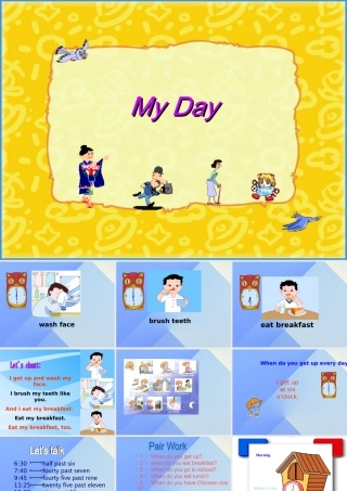 二年级英语下册《Unit 5 My Day》（Lesson 80）课件 人教新起点-人教新起点小学二年级下册英语课件