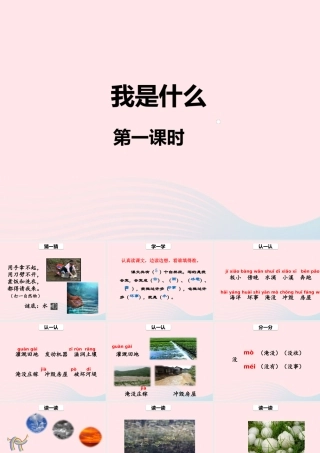 二年级语文上册 课文1 2《我是什么》（第一课时）课件 新人教版