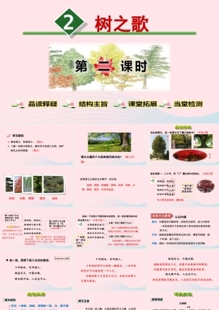 二年级语文上册 识字 2《树之歌》（第2课时）教学课件 新人教版-新人教版小学二年级上册语文课件