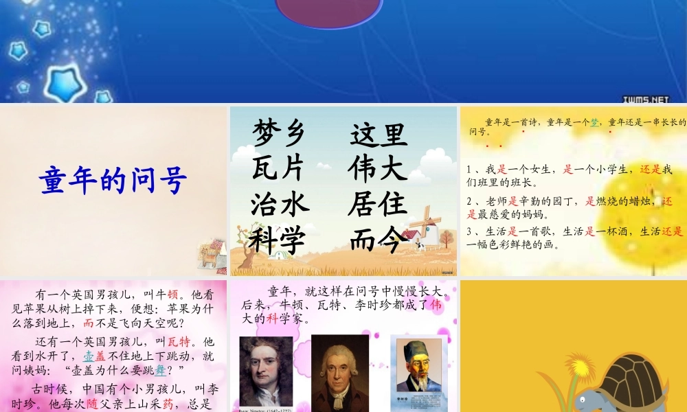 二年级语文的问号》课件5 长春版-长春级上册语文课件