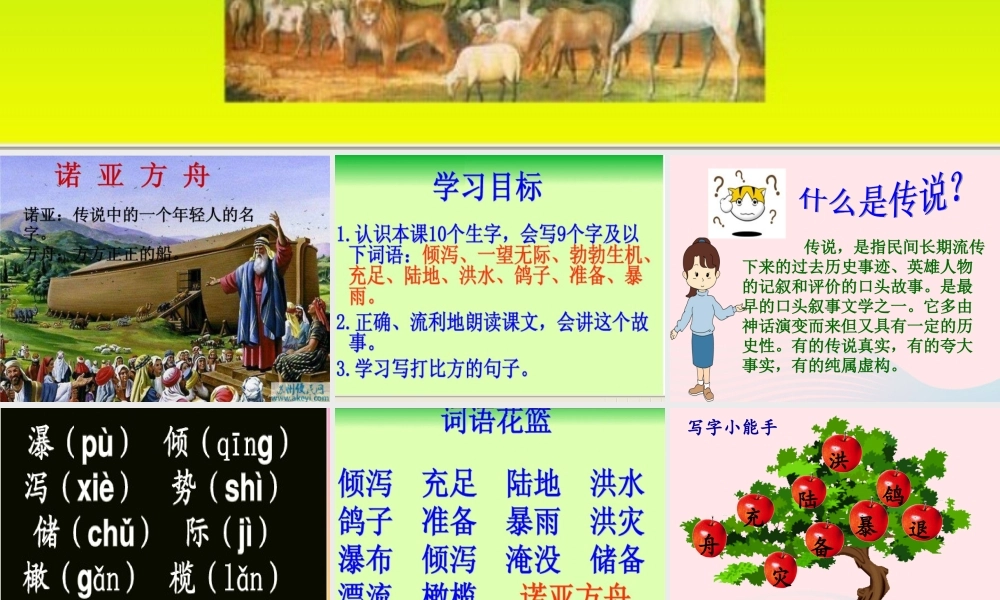 二年级语文下册 第八单元 第31课《诺亚方舟》课件2 语文S版-语文S版小学二年级下册语文课件