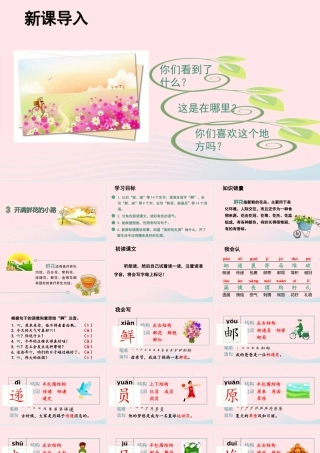 二年级语文下册 课文（一）3 开满鲜花的小路教学课件 新人教版-新人教版小学二年级下册语文课件