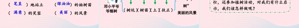 二年级语文下册 课文（一）4《邓小平爷爷植树》教学课件2 新人教版-新人教版小学二年级下册语文课件