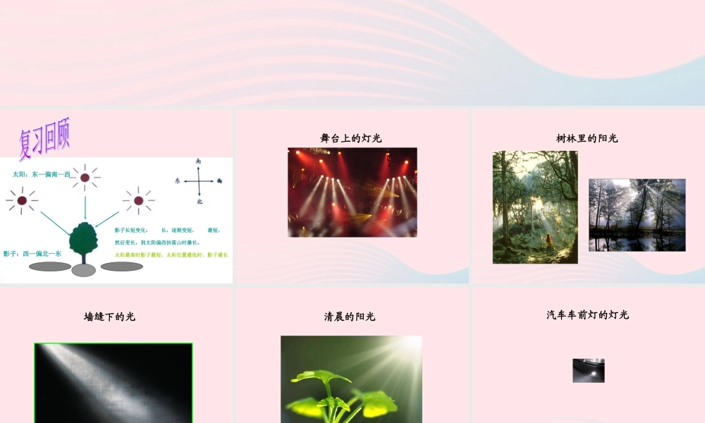 五年级科学上册 2.3《光是怎样传播的》课件（1） 教科版-教科版小学五年级上册自然科学课件