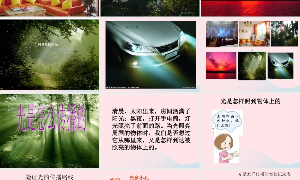 五年级科学上册 2.3《光是怎样传播的》课件（3） 教科版-教科版小学五年级上册自然科学课件